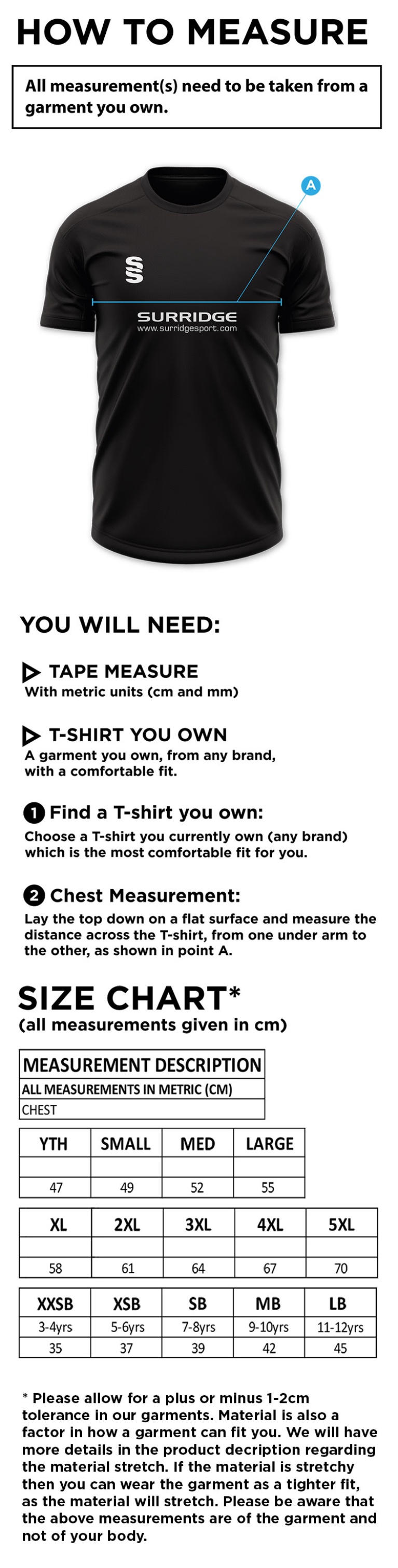 Cumbria 50's Dual Games Shirt : Navy - Size Guide