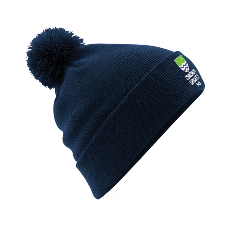 Cumbria 50's Original Pom Pom Beanie : Navy