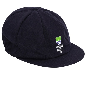 Cumbria 50's Baggy Cricket Cap - Navy